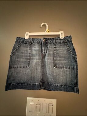 Jacob Denim Jeans Mini Skirt in Dark Wash